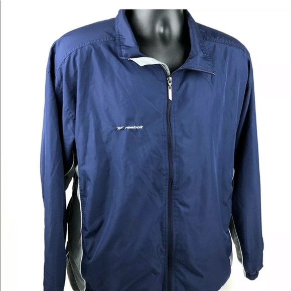 Reebok Nylon lined Windbreaker Track Jacket L - Picture 2 of 7